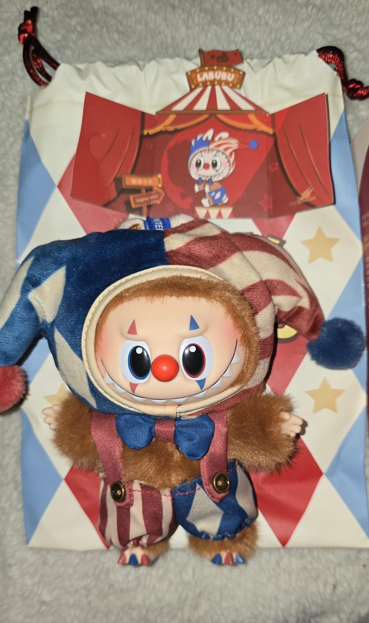 (New Release ) Why So Serious Series- Juggling Clown Vinyl Face Plush Pendant