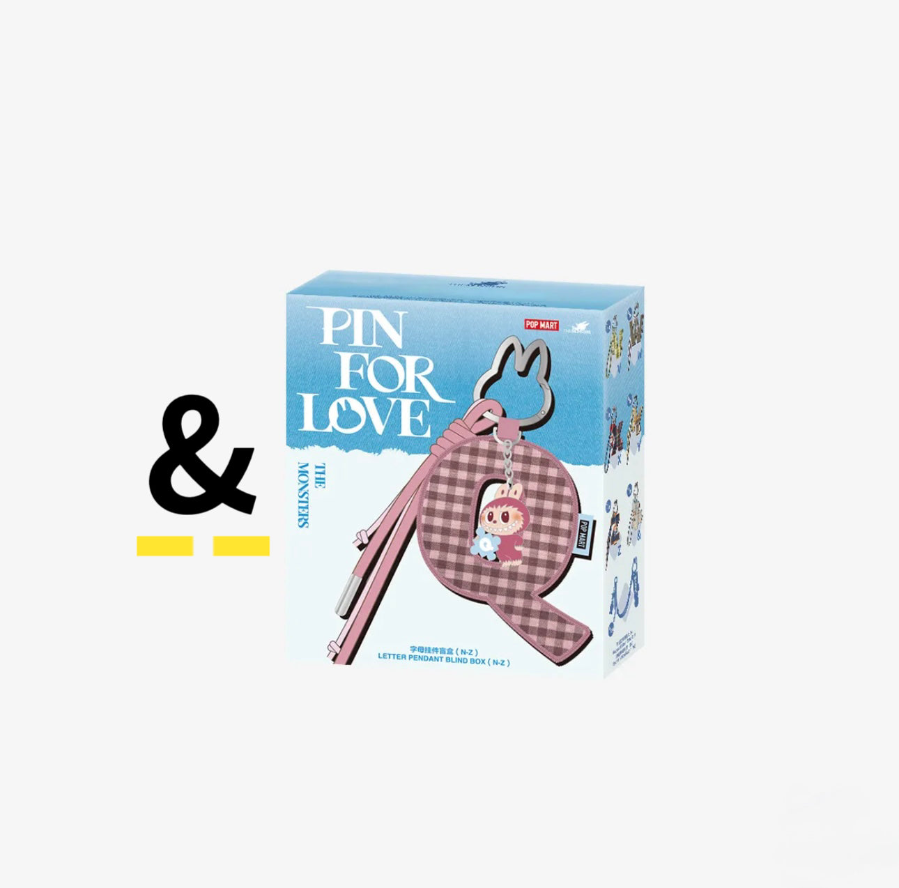 ( PICK YOUR LETTER ) Labubu The Monsters β NEW RELEASE PIN FOR LOVE Letter Pendant( N - &) (Single)