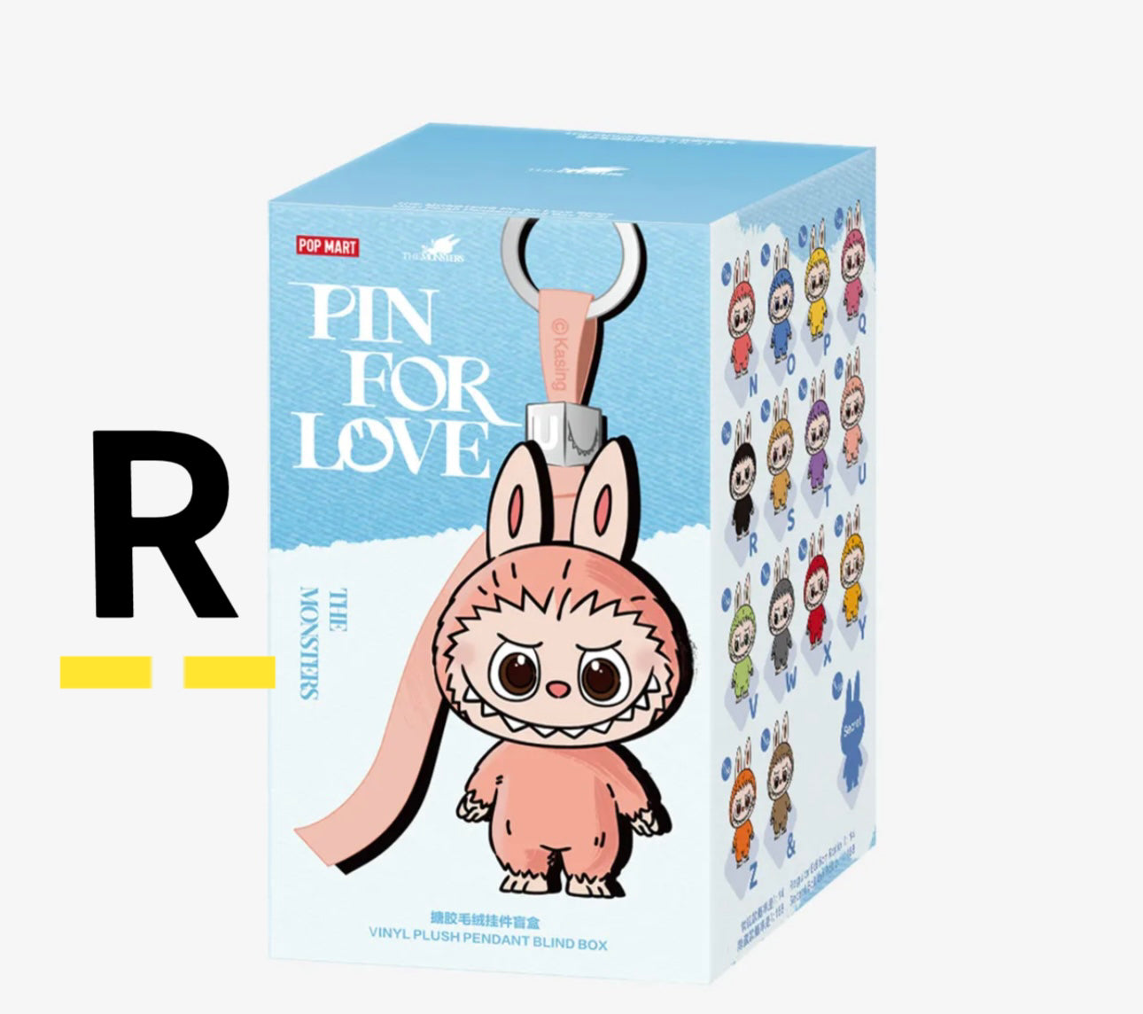 ( PICK YOUR LETTER )(USA) AUTHENTIC Labubu The Monsters β NEW RELEASE PIN FOR LOVE (N - &) (Single)