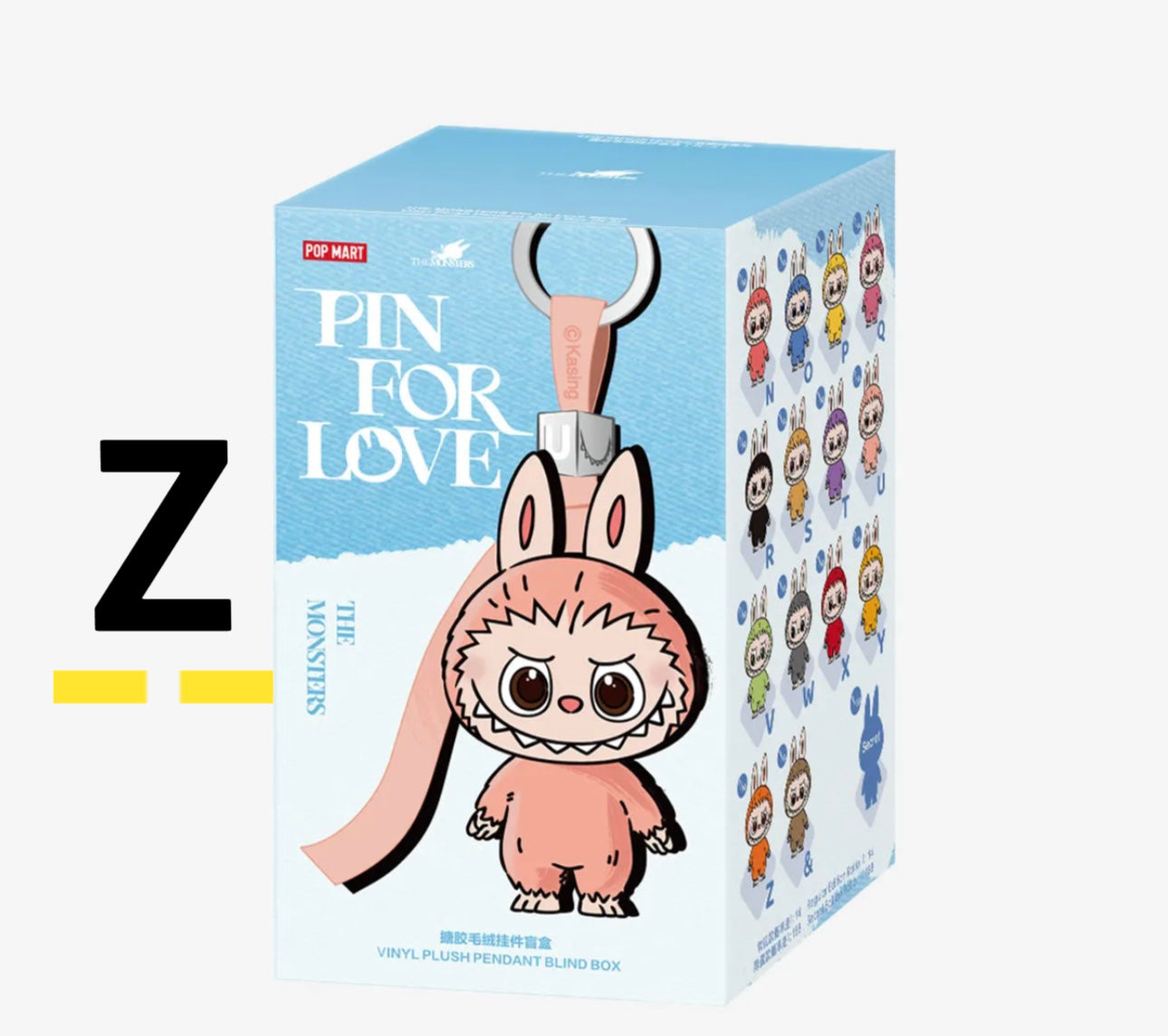 ( PICK YOUR LETTER )(USA) AUTHENTIC Labubu The Monsters β NEW RELEASE PIN FOR LOVE (N - &) (Single)