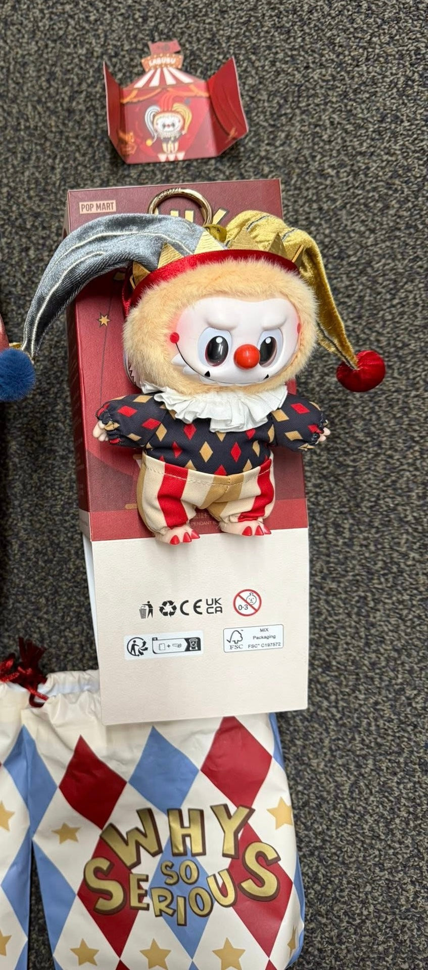 π Pop Mart Why So Serious Series β Moonlit Mask (SECRET) Vinyl Face Plush Pendant