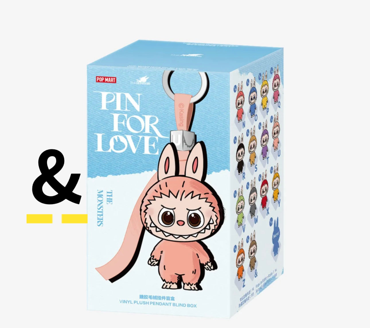 ( PICK YOUR LETTER )(USA) AUTHENTIC Labubu The Monsters – NEW RELEASE PIN FOR LOVE (N - &) (Single)