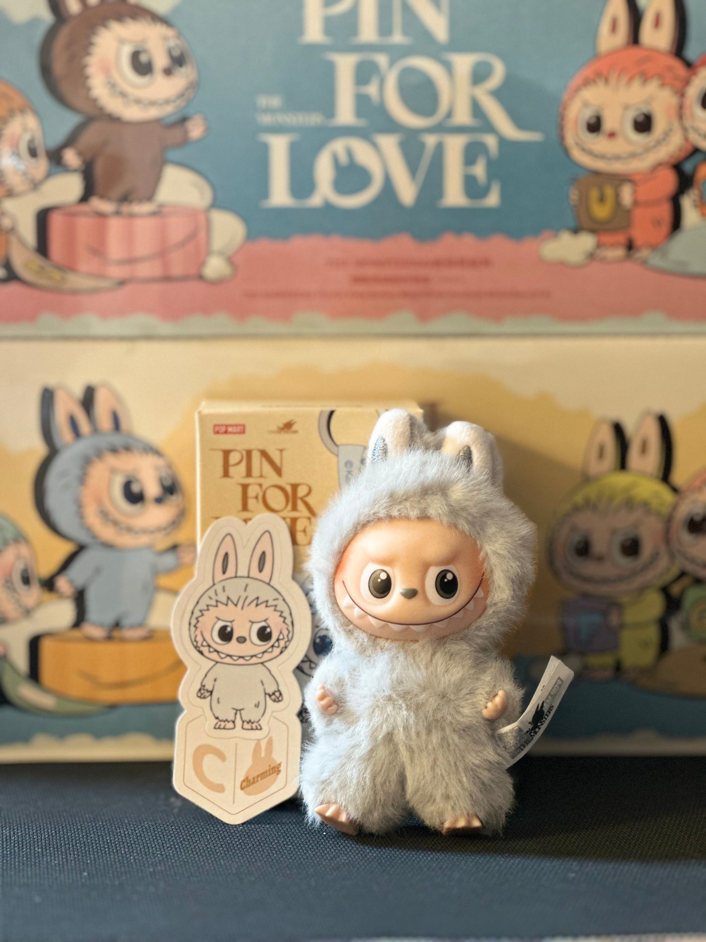( PICK YOUR LETTER )(USA) AUTHENTIC Labubu The Monsters – NEW RELEASE PIN FOR LOVE ( A - ?) (Single)