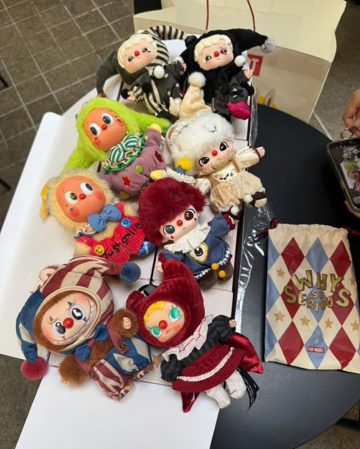 Why So Serious Series- Crimson Dancer Vinyl Face Plush Pendant