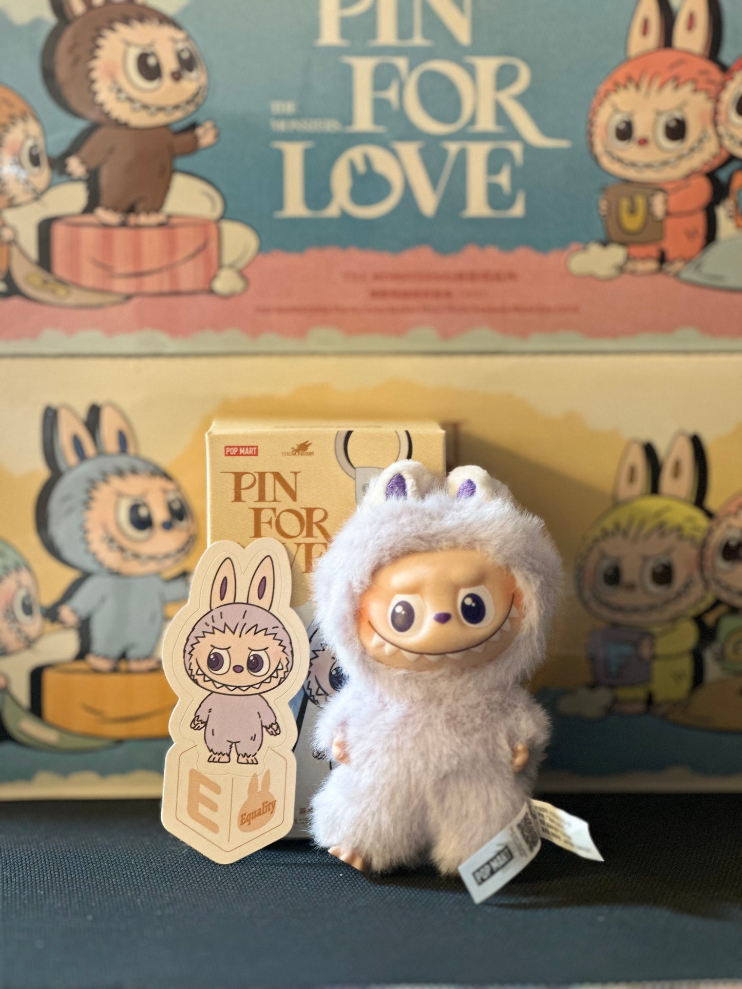 ( PICK YOUR LETTER )(USA) AUTHENTIC Labubu The Monsters – NEW RELEASE PIN FOR LOVE ( A - ?) (Single)