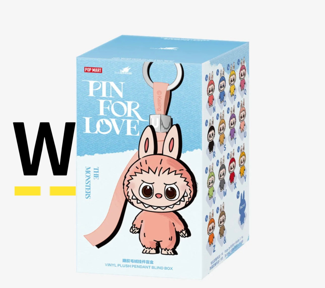( PICK YOUR LETTER )(USA) AUTHENTIC Labubu The Monsters – NEW RELEASE PIN FOR LOVE (N - &) (Single)