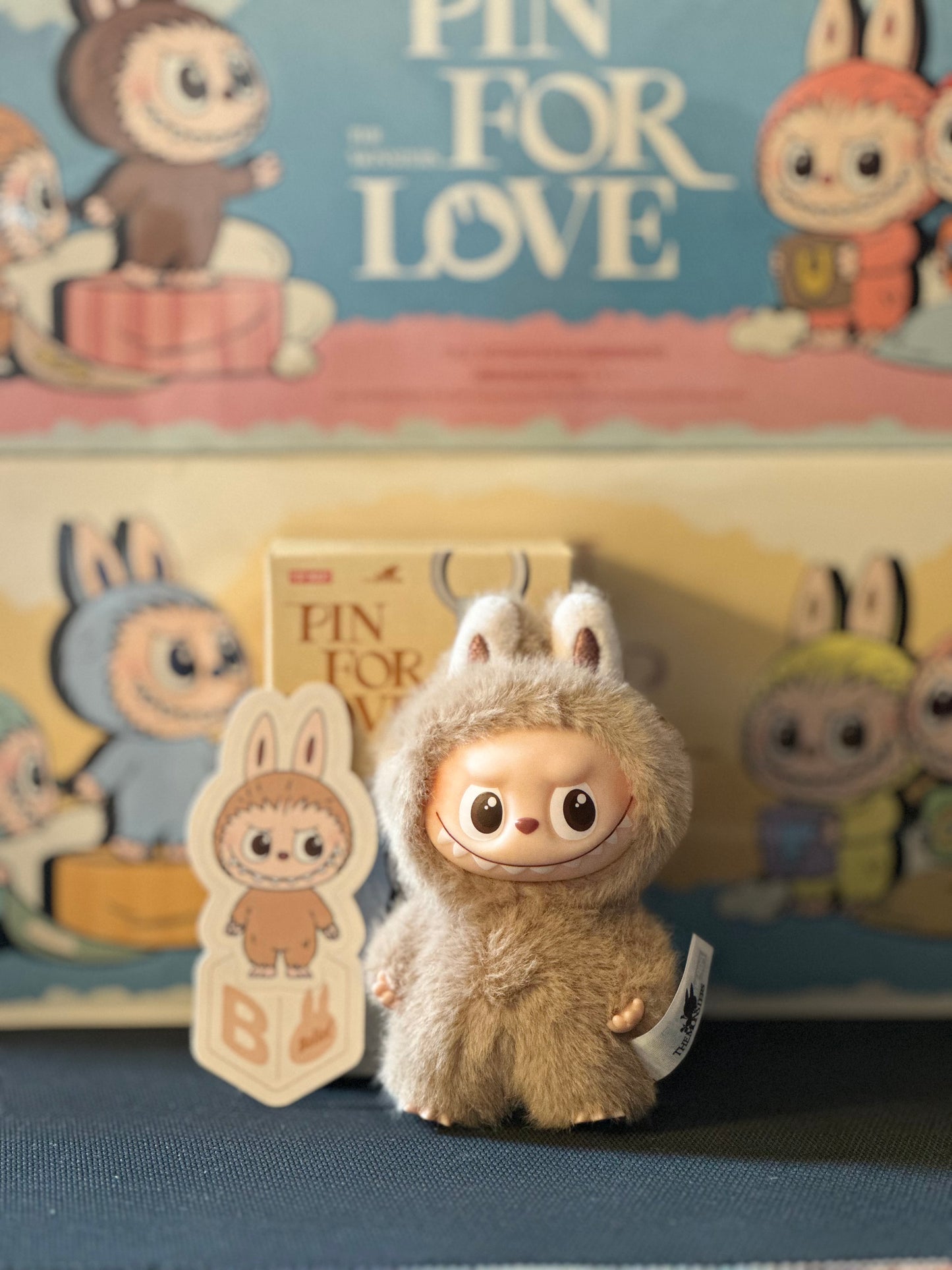 ( PICK YOUR LETTER )(USA) AUTHENTIC Labubu The Monsters – NEW RELEASE PIN FOR LOVE ( A - ?) (Single)