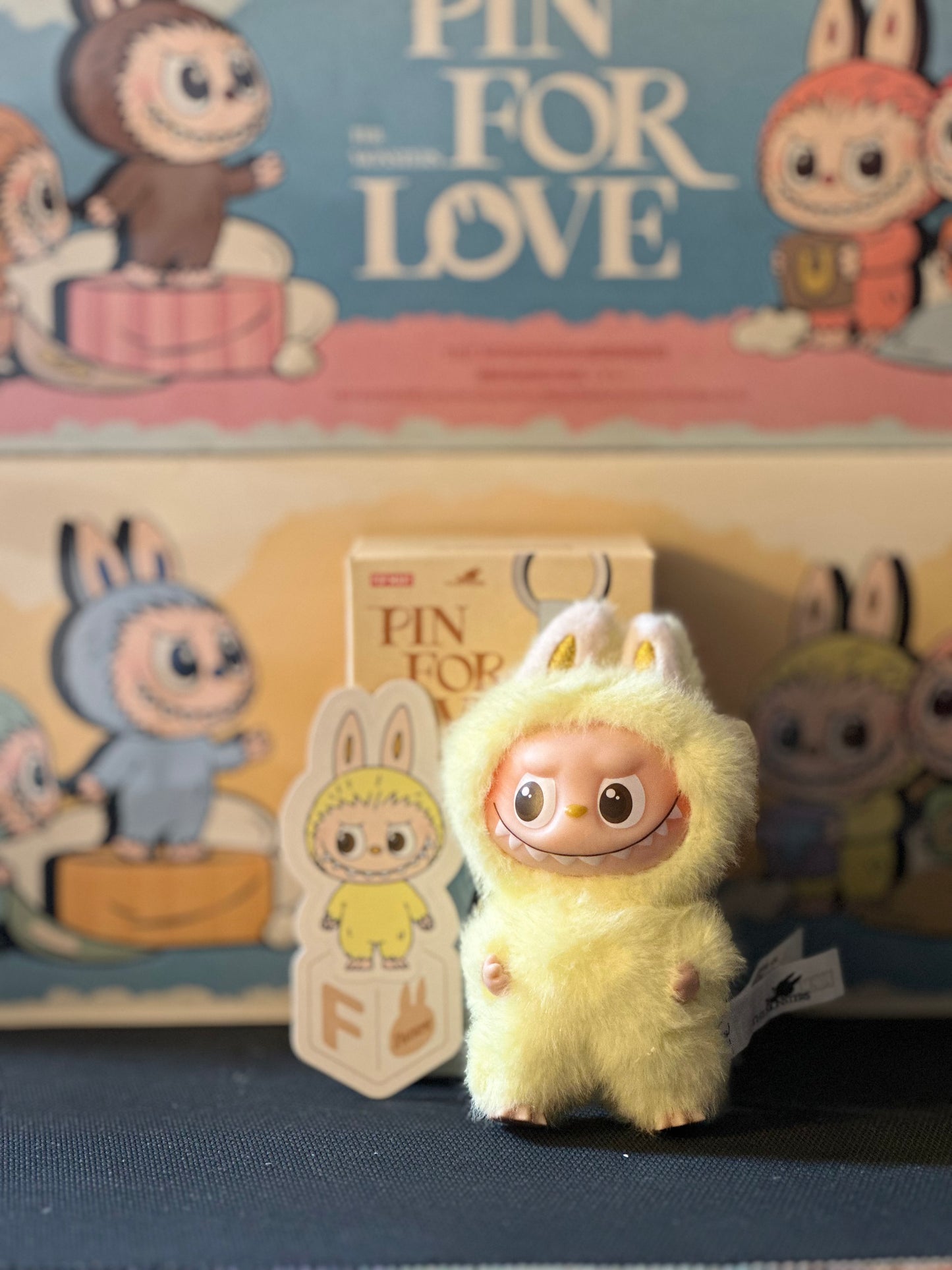 ( PICK YOUR LETTER )(USA) AUTHENTIC Labubu The Monsters – NEW RELEASE PIN FOR LOVE ( A - ?) (Single)