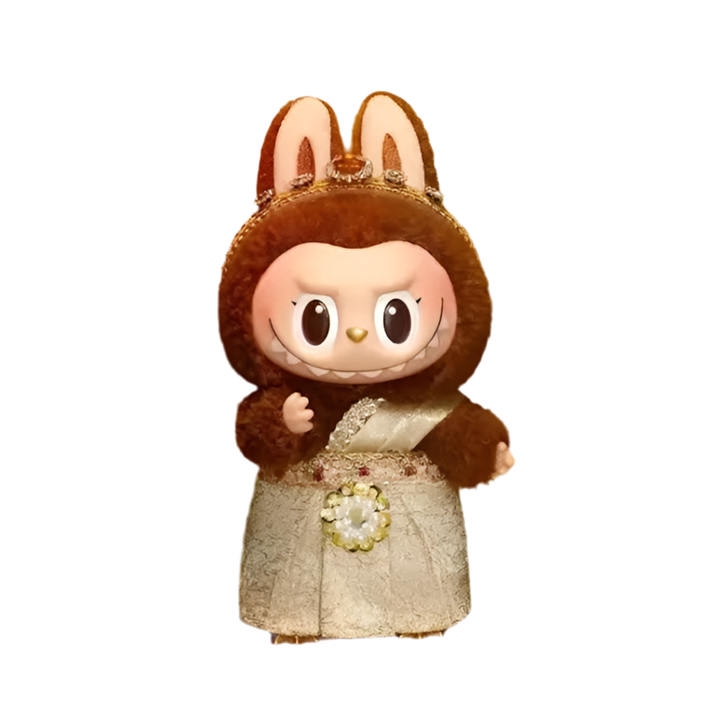 Labubu The Monster Series - Good Luck To You - Plush Keychain (Gold Robe Edition)