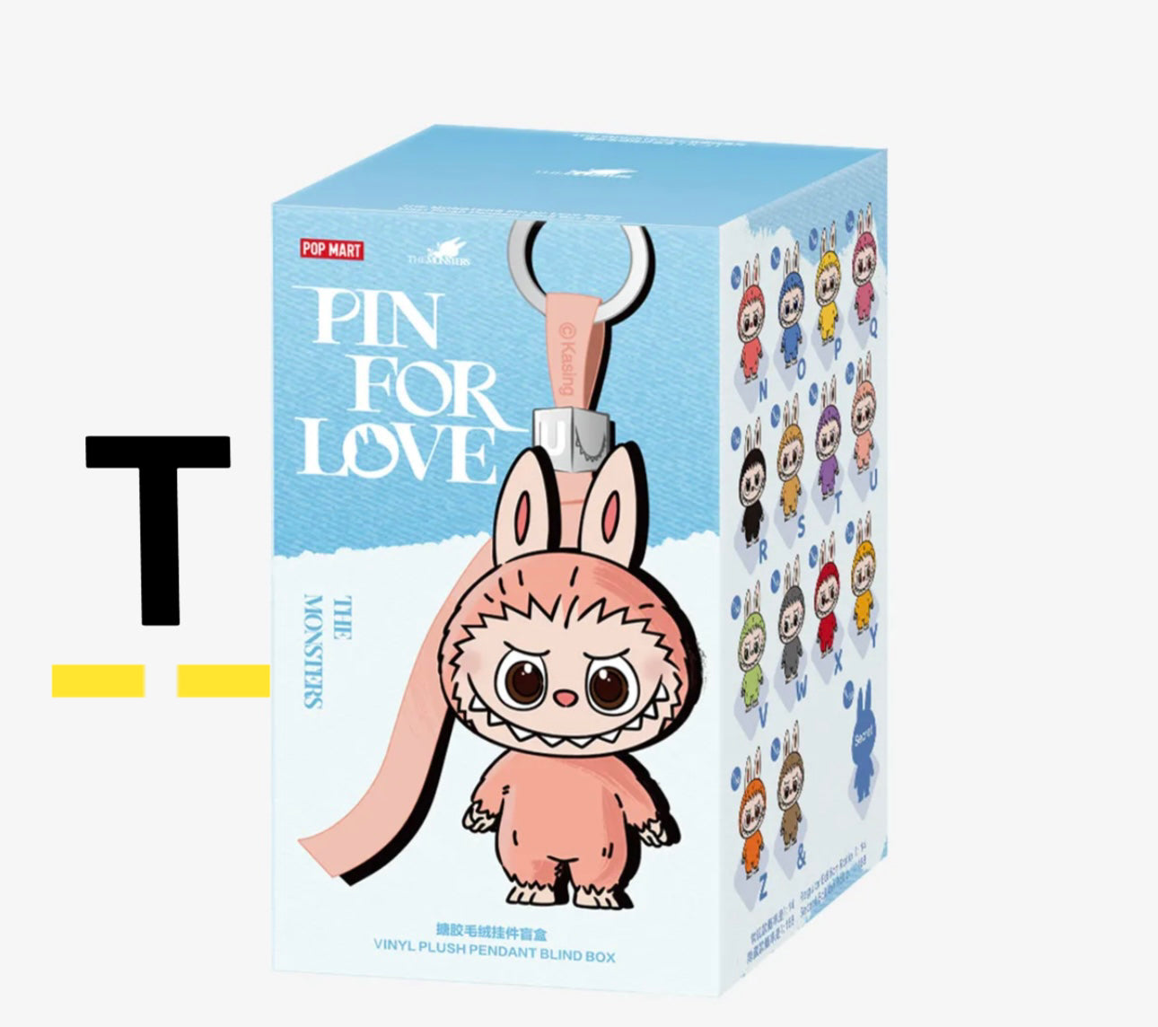 ( PICK YOUR LETTER )(USA) AUTHENTIC Labubu The Monsters – NEW RELEASE PIN FOR LOVE (N - &) (Single)