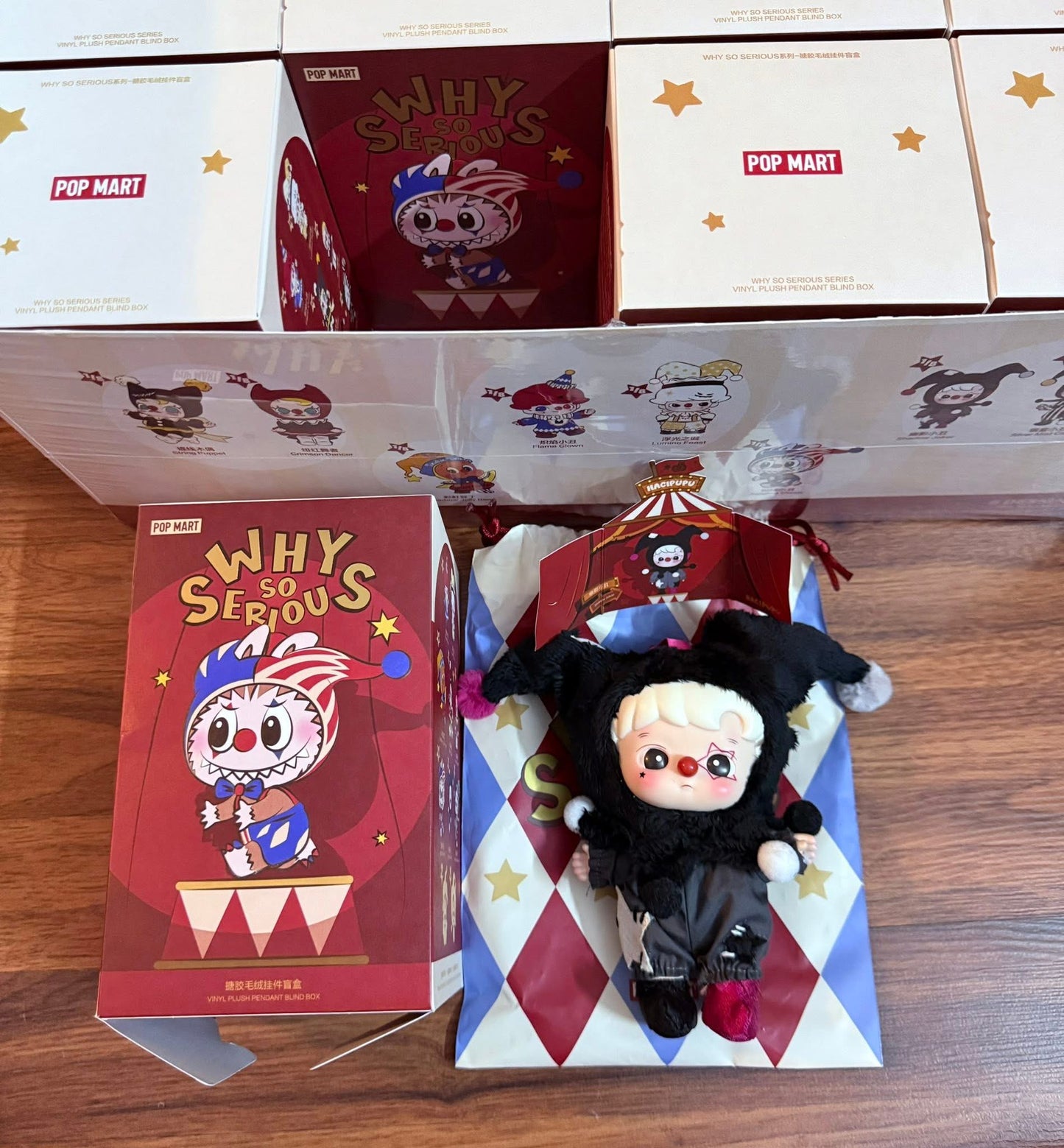 (New Release) Why So Serious Series- Shadow Joker Vinyl Face Plush Pendant