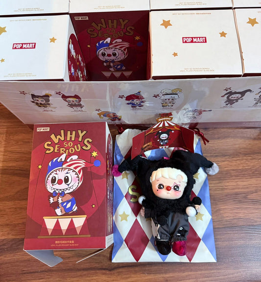 (New Release) Why So Serious Series- Shadow Joker Vinyl Face Plush Pendant