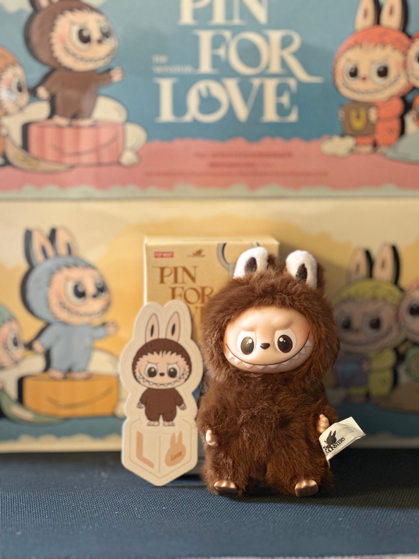 ( PICK YOUR LETTER )(USA) AUTHENTIC Labubu The Monsters – NEW RELEASE PIN FOR LOVE ( A - ?) (Single)