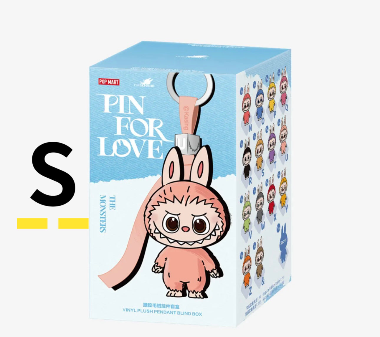 ( PICK YOUR LETTER )(USA) AUTHENTIC Labubu The Monsters – NEW RELEASE PIN FOR LOVE (N - &) (Single)