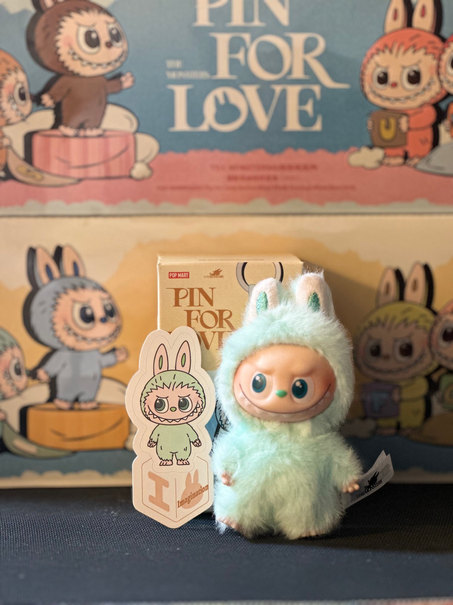 ( PICK YOUR LETTER )(USA) AUTHENTIC Labubu The Monsters – NEW RELEASE PIN FOR LOVE ( A - ?) (Single)