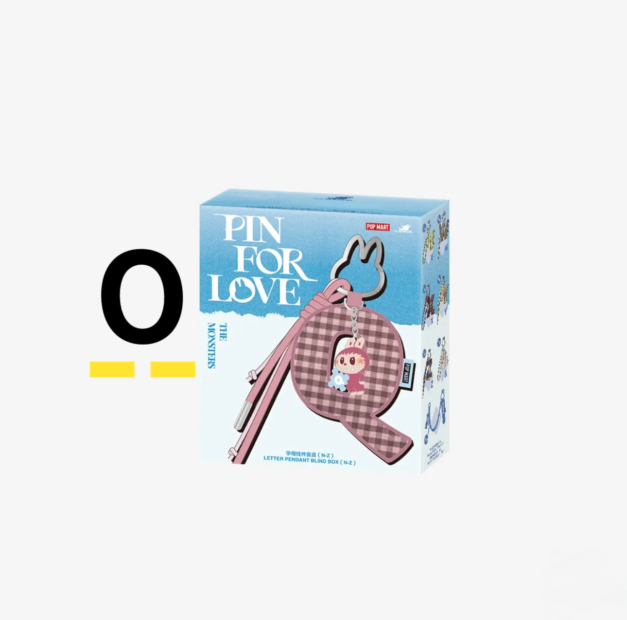 ( PICK YOUR LETTER ) Labubu The Monsters – NEW RELEASE PIN FOR LOVE Letter Pendant( N - &) (Single)
