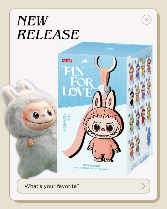 ( PICK YOUR LETTER )(USA) AUTHENTIC Labubu The Monsters – NEW RELEASE PIN FOR LOVE (N - &) (Single)