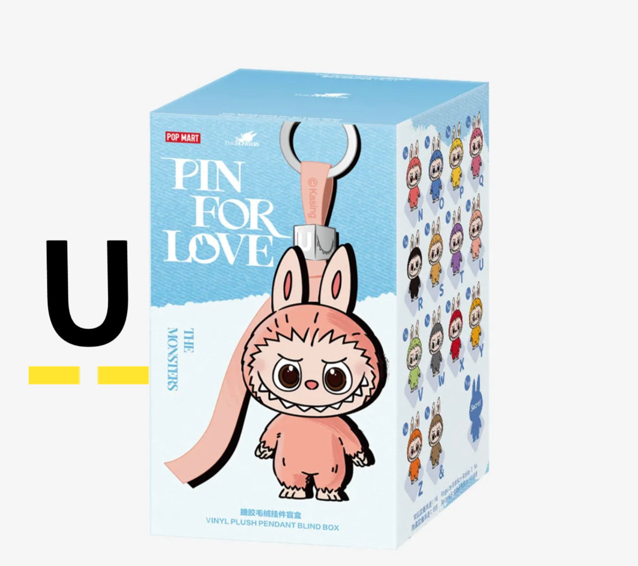 ( PICK YOUR LETTER )(USA) AUTHENTIC Labubu The Monsters – NEW RELEASE PIN FOR LOVE (N - &) (Single)