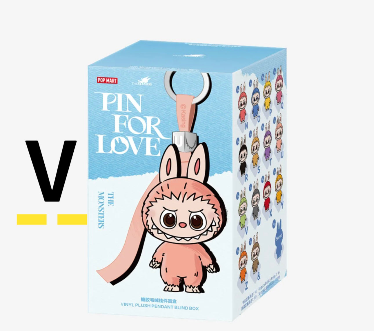 ( PICK YOUR LETTER )(USA) AUTHENTIC Labubu The Monsters – NEW RELEASE PIN FOR LOVE (N - &) (Single)