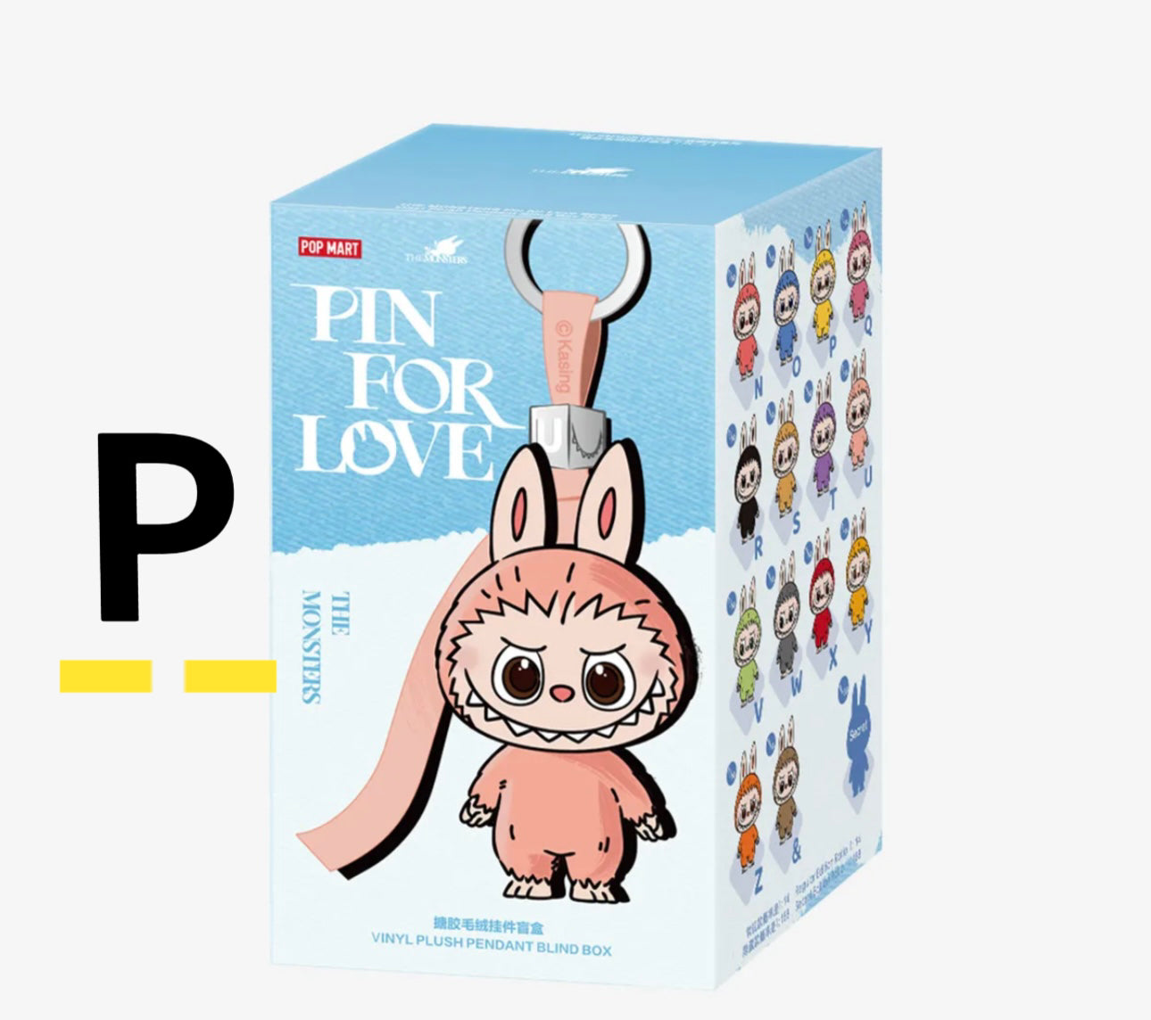 ( PICK YOUR LETTER )(USA) AUTHENTIC Labubu The Monsters – NEW RELEASE PIN FOR LOVE (N - &) (Single)