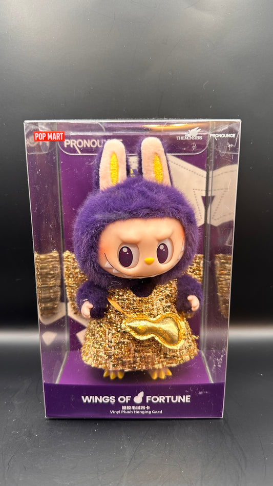 (USA) AUTHENTIC Labubu The Monsters – NEW Wings of Fortune Labubu Plush Pendant